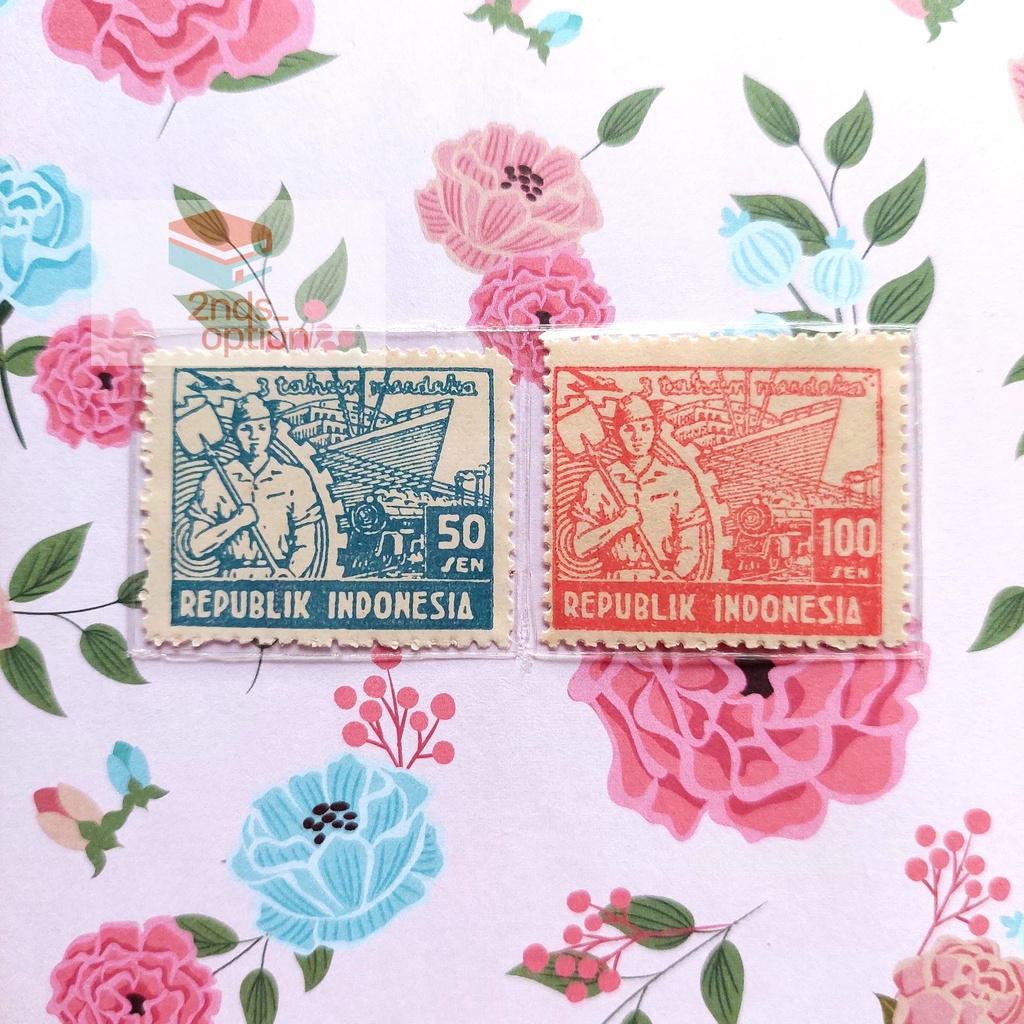

Perangko/Stamps Revolusi Tahun 1948 Peringatan 3 Tahun Merdeka Republik Indonesia