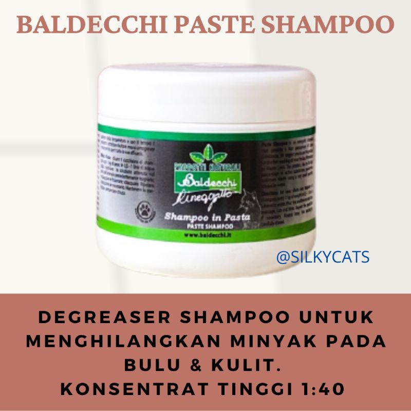 Baldecchi paste shampoo . Shampoo degreaser penghilang minyak konsentrat tinggi.