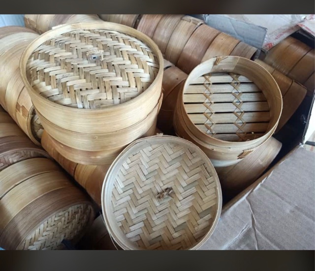 Wadah saji dimsum/jajanan/kue diameter 25cm