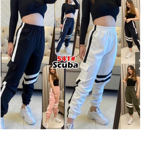 celana jogger fashion scuba / celana sport wanita fashion / celana panjang scuba JessicaCollection 541#