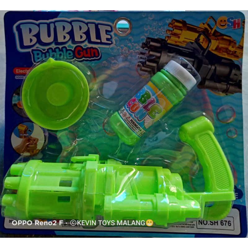 SH 676 Mainan pistol Bubble Elektrik Bentuk machine / Gelembung Bubble tembak anak balon bubble gun