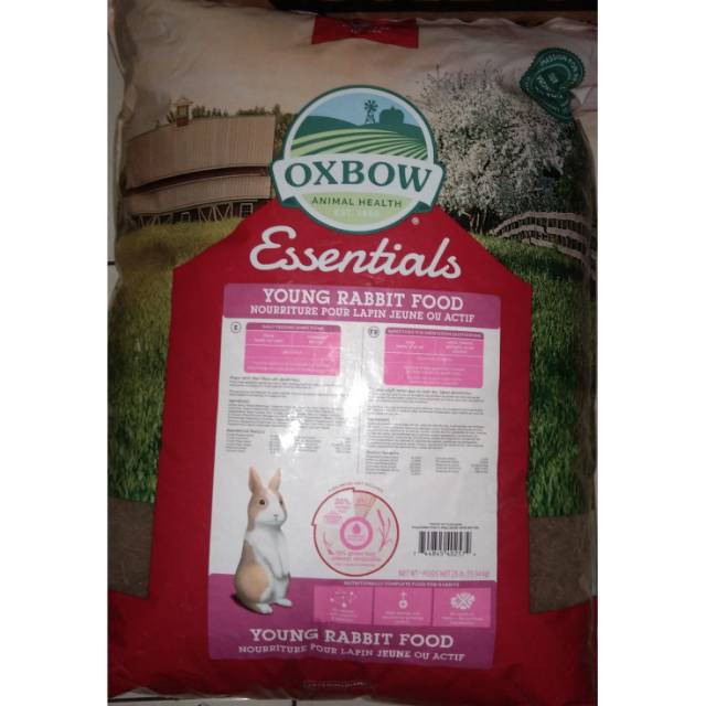 kjg Pelet Kelinci Essentials Oxbow Rabbit Young repack kemasan 1kg