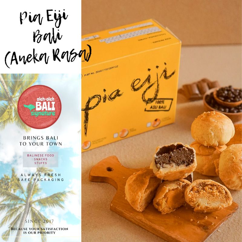 

Pia Eiji Cokelat/Keju/Kacang Hijau/Mix/Durian/Kacang Hijau Telur Asin