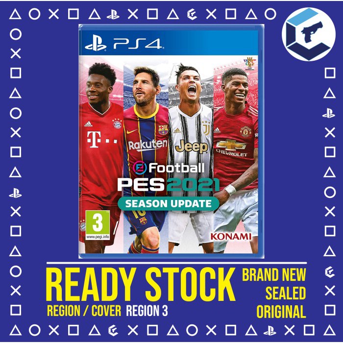 Terbaru PS4 eFootball PES 2021 Season Update Game/ PES 2021/ PES 21/ PES2021 - REG 3 Murah