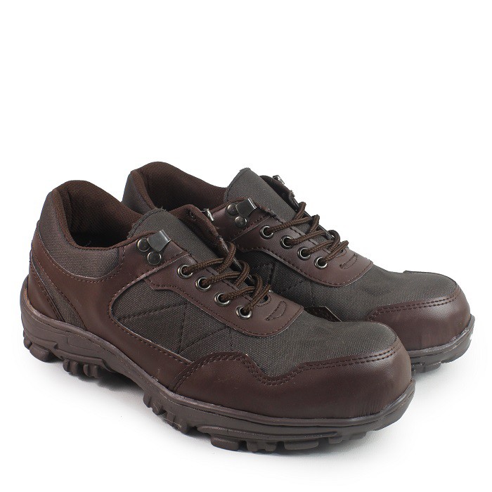 MS SHOP - Sepatu Pria Walkers Hyuga Coklat Low Boots Sapeti Pendek Keren Hiking Outdoor Gunung