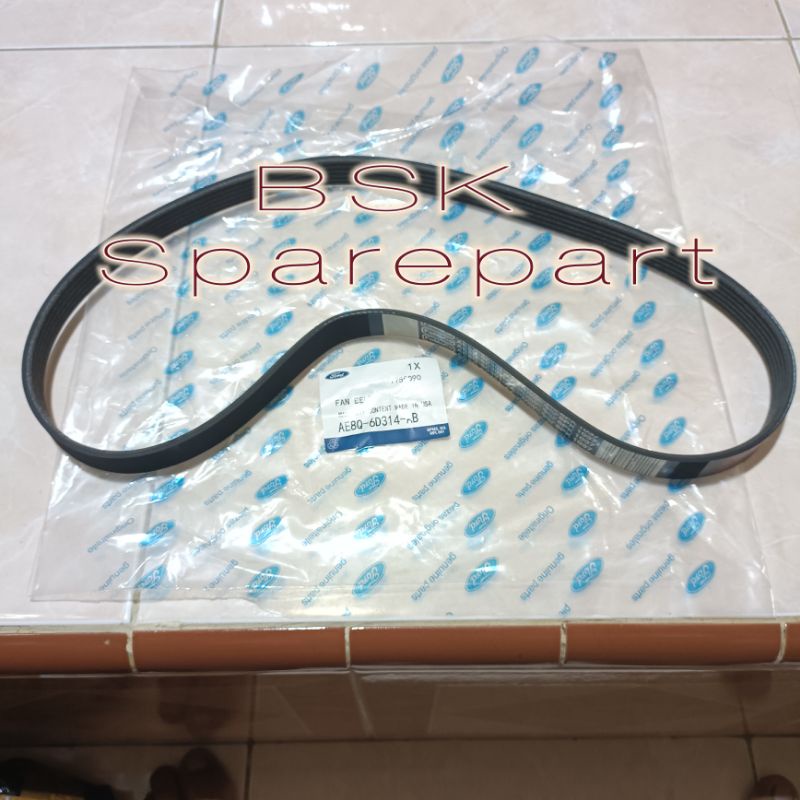 Fanbelt Vanbelt V Belt Tali Kipas Ford Fiesta 1.4 1.4cc 1.5 1.5cc 1.6 1.6cc Original Fomoco