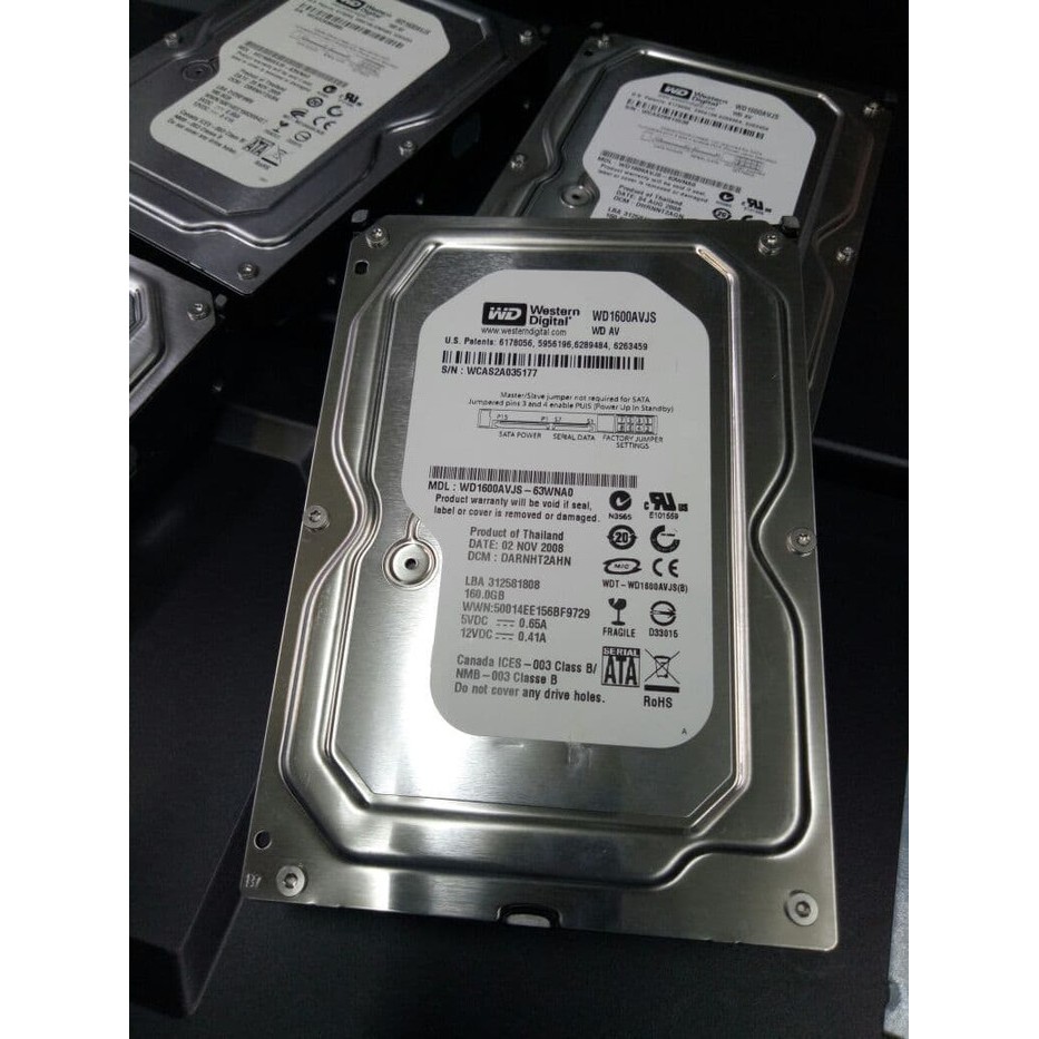 HARDISK WD PC BUILD UP 160GB SATA 3'5 INCH/INTERNAL PC HDD IMPORT 100% SENTINEL...MURAH MERIAH