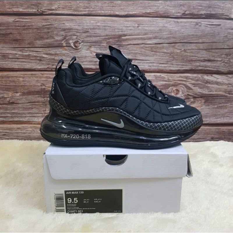 Sepatu Sneakers Pria Nike Air Max 720 - 818 Triple Black