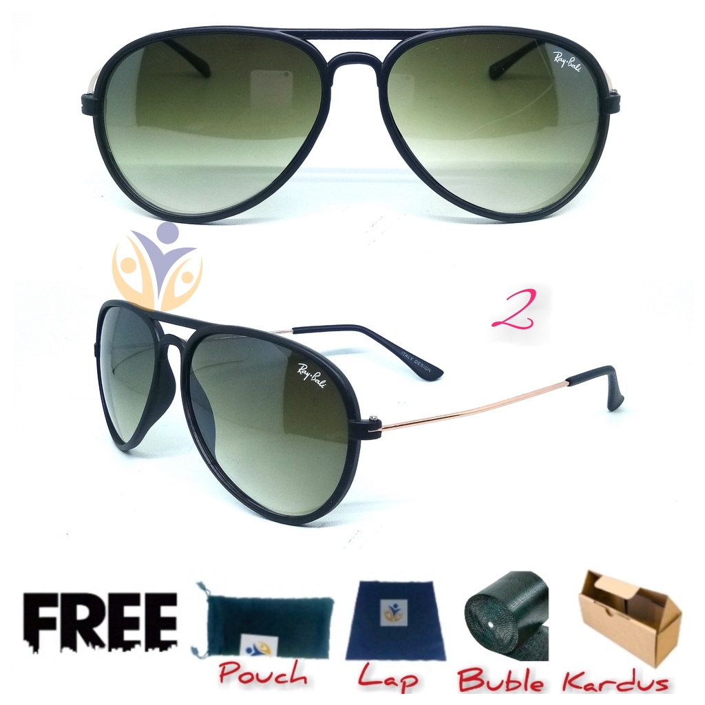 Kacamata hitam gradasi model Aviator Uv protection