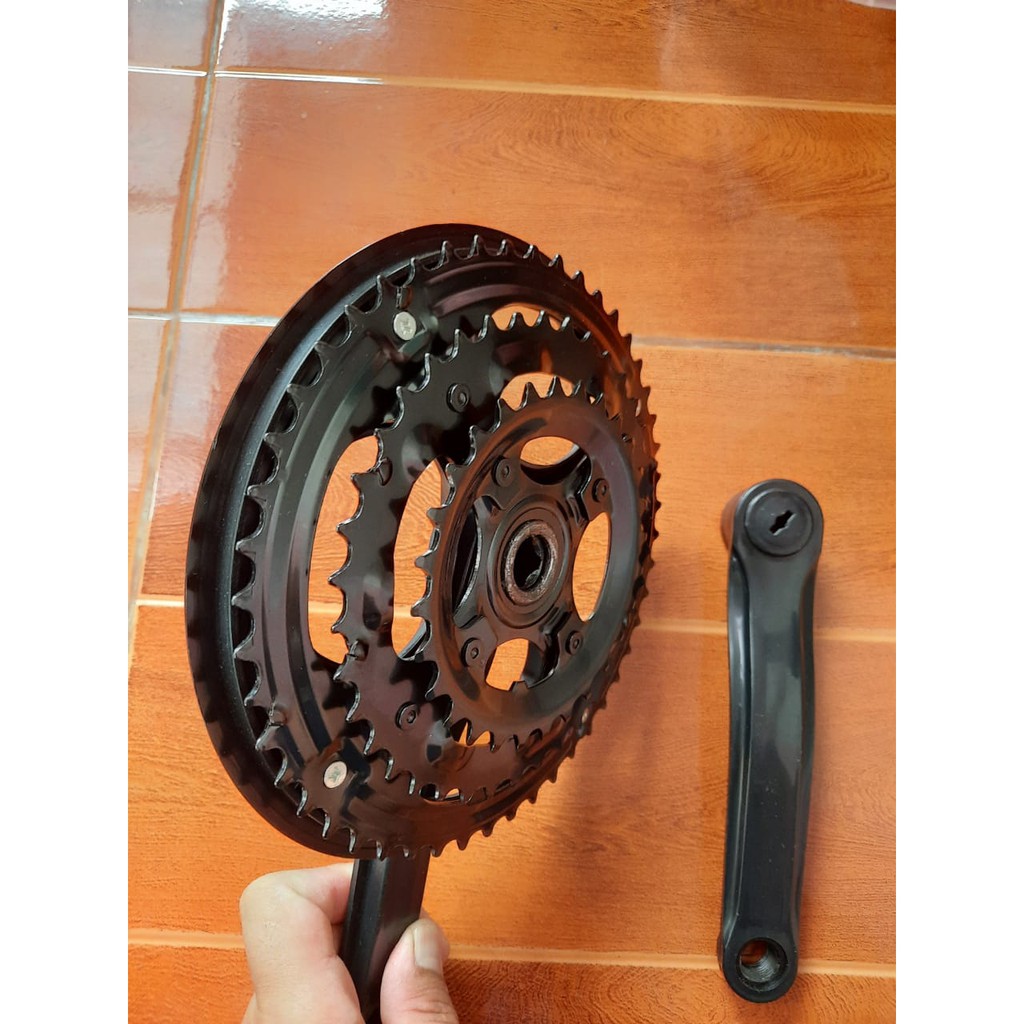 TERMURAH!!! Crank Sepeda 3 Susun / TURANZA Hitam / Realpict