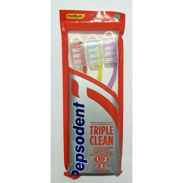 Pepsodent Sikat Gigi isi 1/ 3 pcs/centraltrenggalek