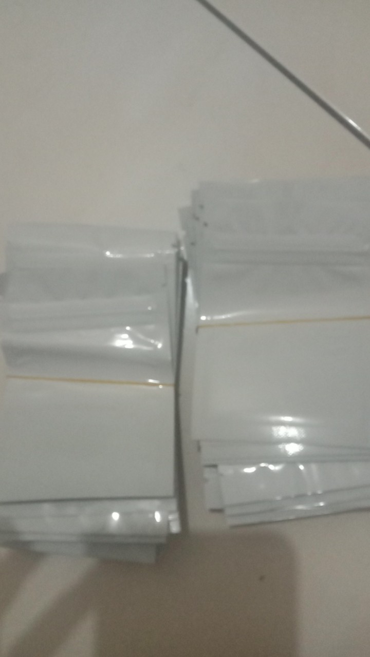 100pcs Kantong Ziplock Ziplock Bahan Aluminium Foil Anti Air Ukuran 7x10cm