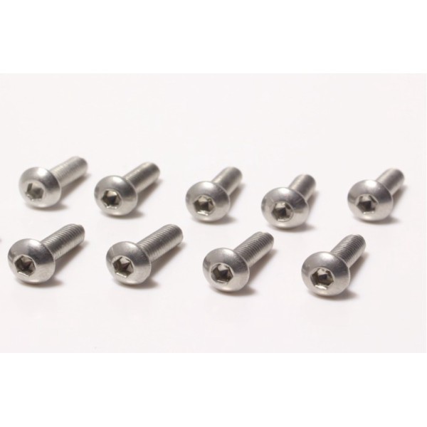 

Sale M3x10 1pcs Stainless Steel Button Head Socket Hex Screw M3x10mm HELI shopee
