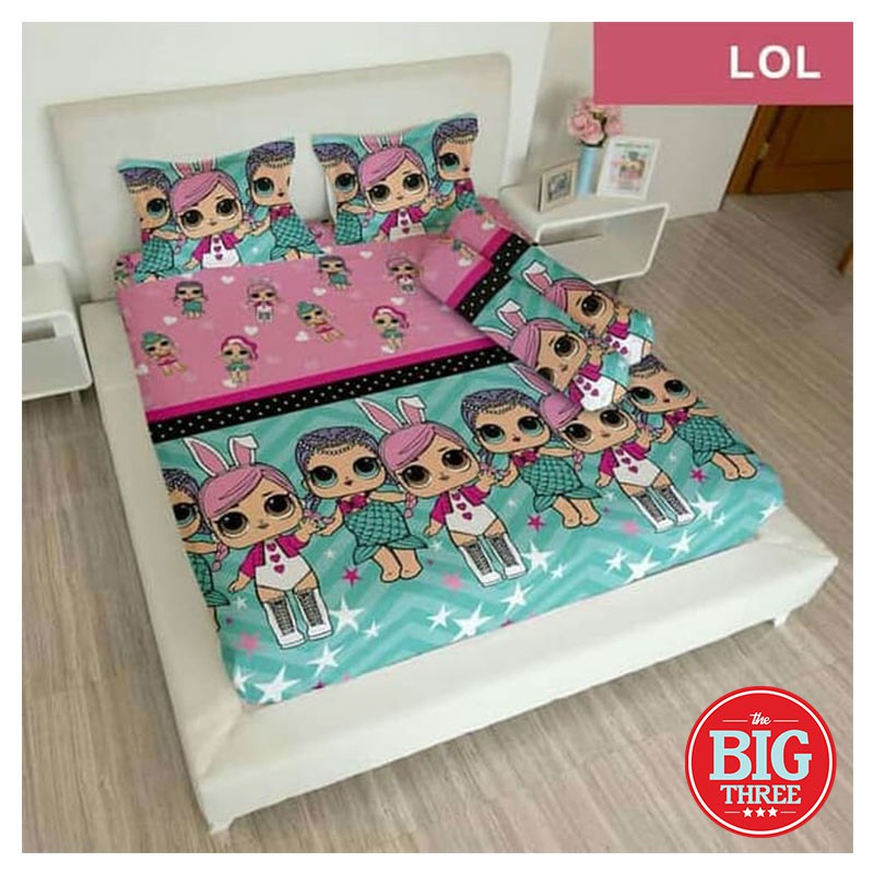 SPREI 180x200 BANTAL 4 LADY ROSE Motif MINION - King 180 B4 ladyrose minnion papoy despicable SP LR