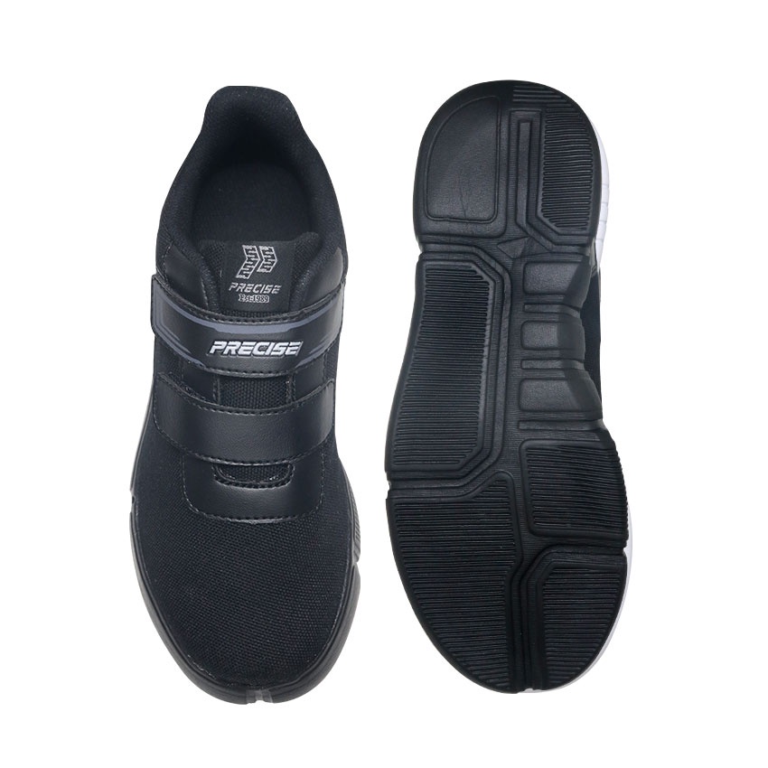 Precise Derell JT Sepatu Sneakers Sekolah Anak - All Black