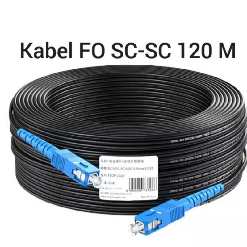 Drop Cable 120M SC-SC Sling Kabel Fiber Optic 120 Meter