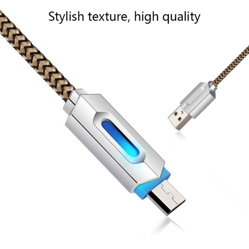 Kabel Charger Data Cable Micro Usb Type-c Iphone Lightning Led Light