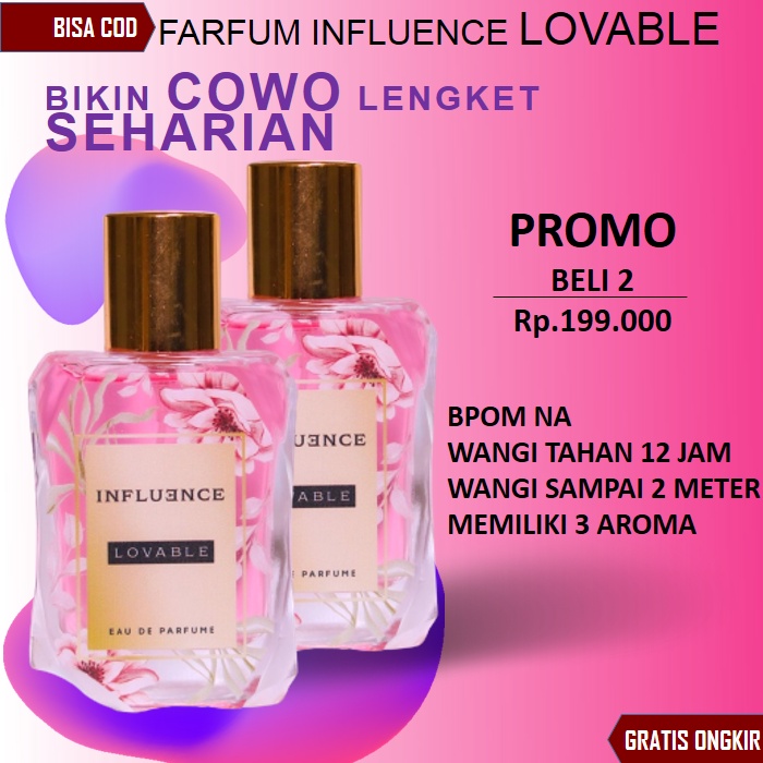 BISA COD PARFUM PREMIUM Influence Lovable Parfume Edp Original