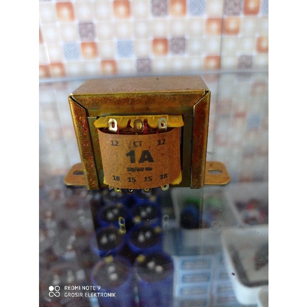 Trafo 1A CT 18v trafo 1 amper ct 18 volt tembaga murni