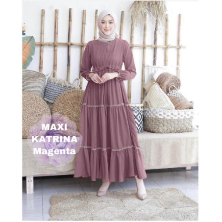 GAMIS SYAR'I WANITA GAMIS MUSLIMAH LEBARAN OOTD BAJU LEBARAN