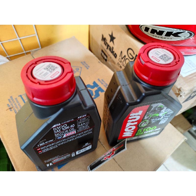 Oli Motul 5100 Ester 10W-40 4T  1 Liter Original Asli