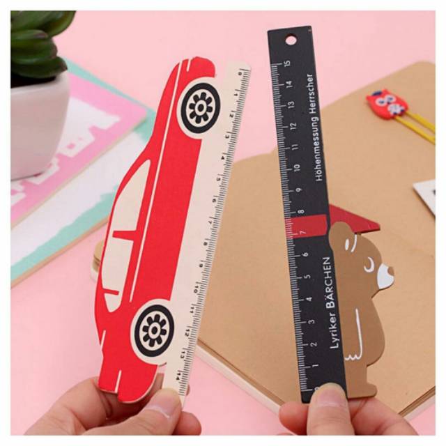 

Penggaris Kayu 15 cm Motif Beruang, Mobil & Sepatu