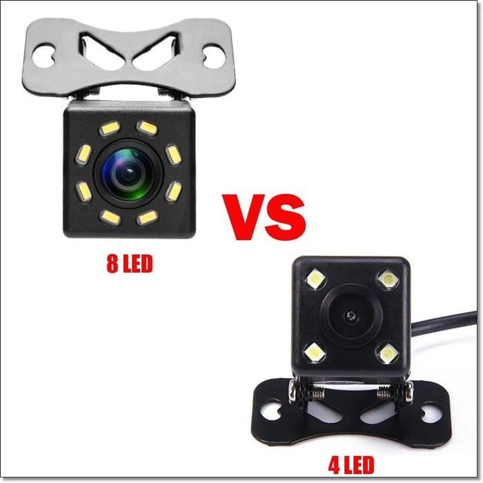 Kamera Mundur Mobil Car Rearview Camera 8 LED Nightvision
