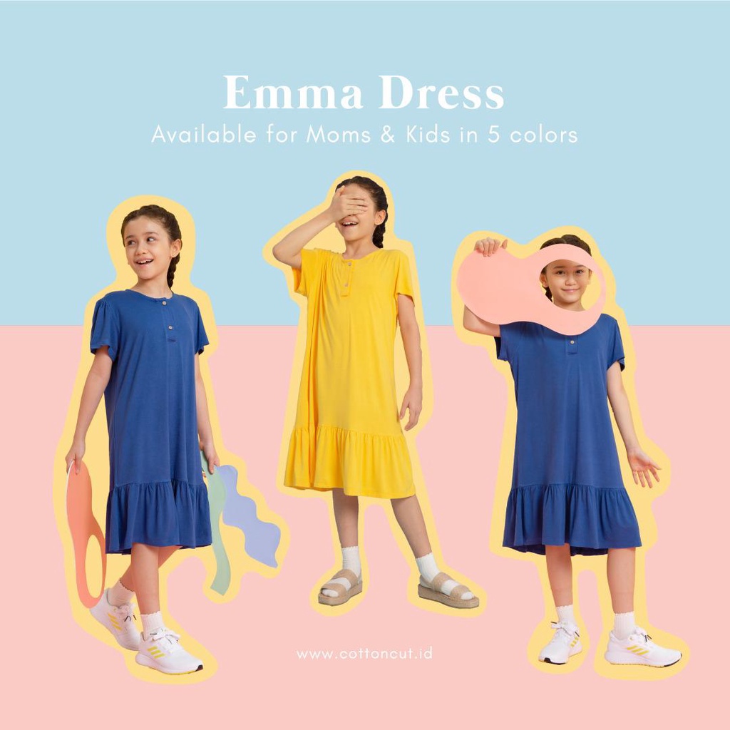 Cottoncut Emma Dress Couple Keluarga