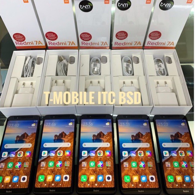 XIAOMI REDMI 7A RAM 2GB 16GB BLACK, SECOND LIKE NEW, FULLSET ORI, GRS TAM