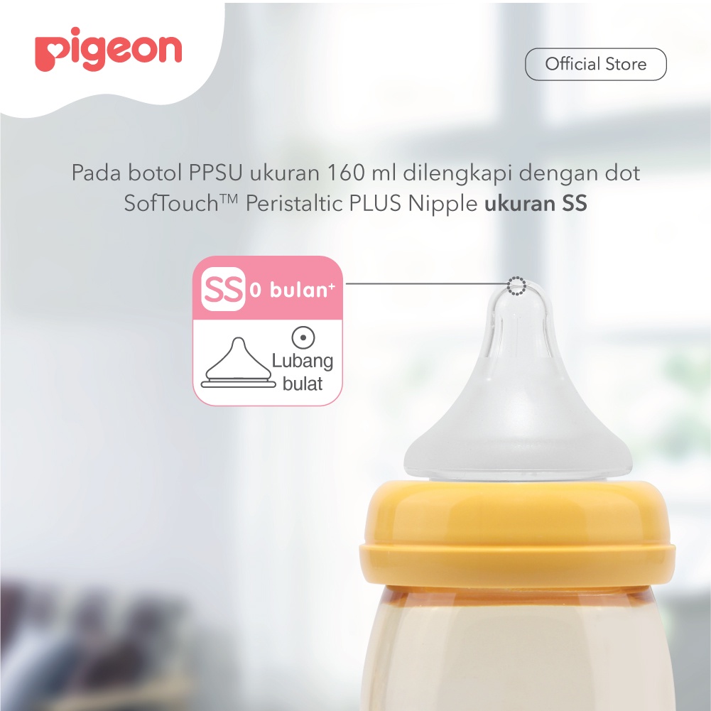 Botol Susu Bayi PIGEON Botol PPSU  Star 160ml