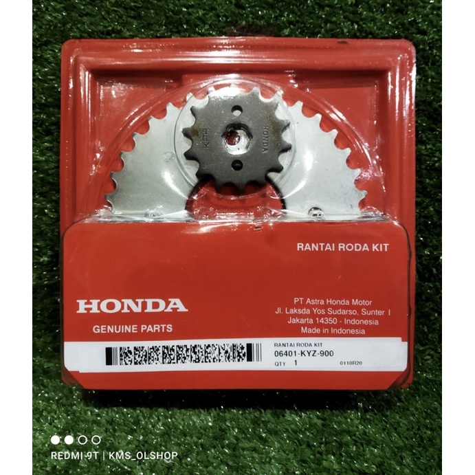 Gearset Girset Gear Gir Rantai Set Supra X 125 Fi ORIGINAL AHM 06401-KYZ-900