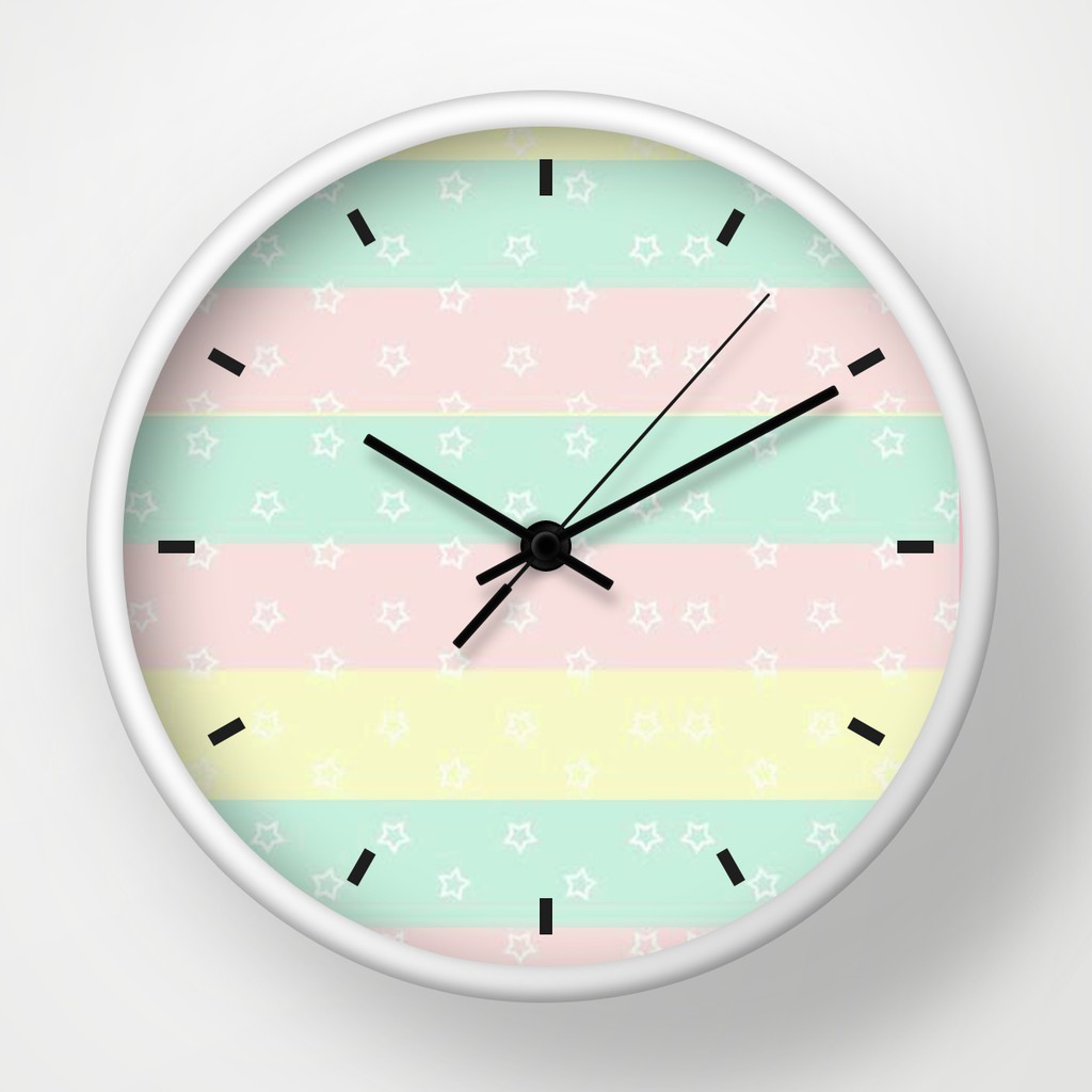 Clouds Clou Wall Clock Tosca Color 31 X 31 Cm Shopee Indonesia