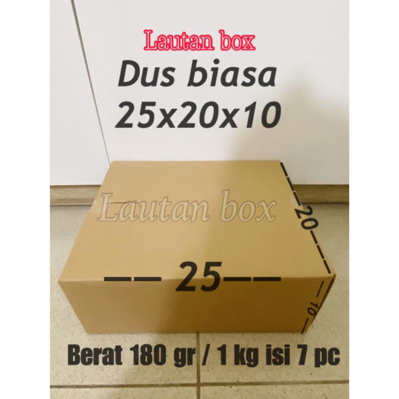 

Dus BIASA 25x20x10 cm kardus box packing murah