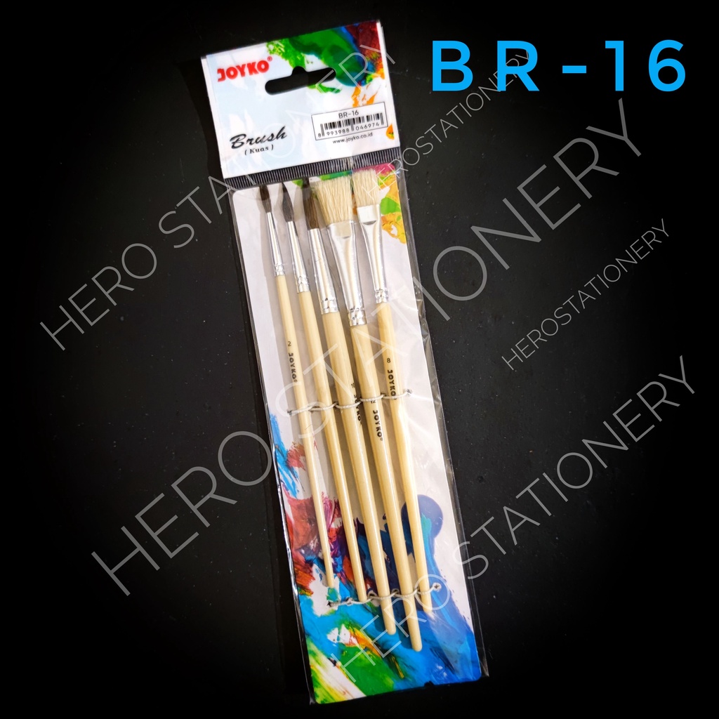 

Kuas lukis seni ekonomis joyko BR-16 set 5 kuas