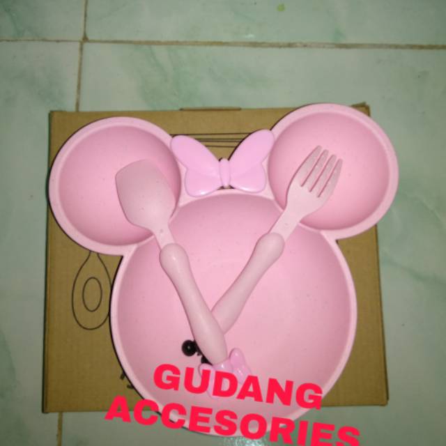 Piring makan bayi Mickey set