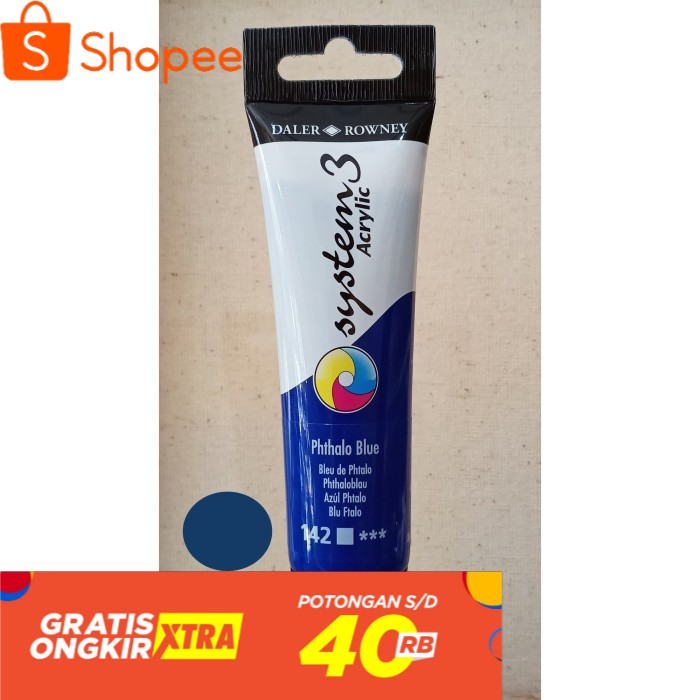 

Cat Akrilik System 3 59 ml warna Phthalo Blue