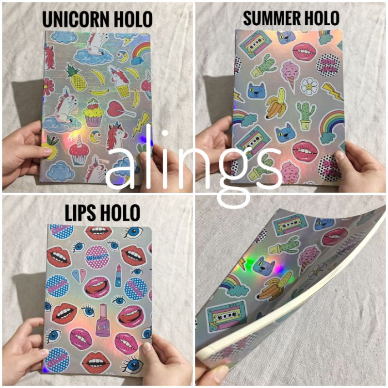 

Ruled Notebook Buku Tulis Catatan Kuliah Cover Motif Hologram