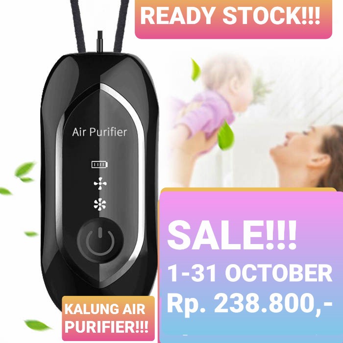 Ready - Kalung Air Purifier/ Portable Air Purifier/ Necklace Air Purifier, Ori