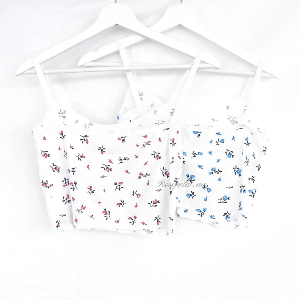 daisy tanktop / tanktop / tanktop wanita / tanktop putih / tanktop bunga / tanktop korea / women tanktop / pakaian wanita / baju wanita / singlet / singlet wanita