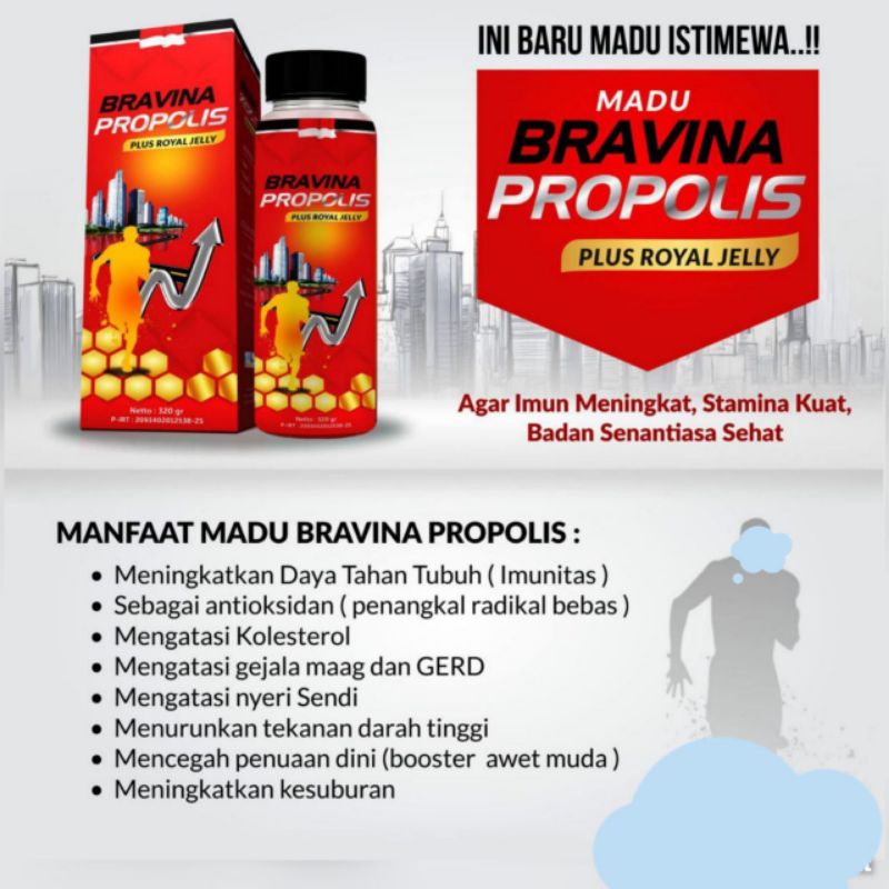 

MADU BRAVINA PROPOLIS PLUS ROYAL JELLY - ASLI ORIGINAL