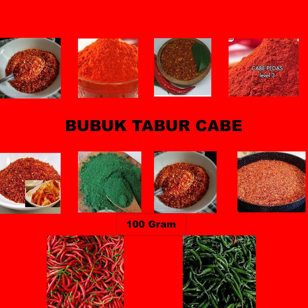 

Bumbu Tabur Cabe Hijau Halal 100 gram | Bubuk Cabe Halus Super Extra Pedas Asin Gurih Rasa Daun Jeruk Aida Kasar Kering Tabur Murah Enak | Bumbu Tabur Cabe Bubuk Pedas Gurih Nikmat Asin Manis Berbagai Level Pilihan Terbaik