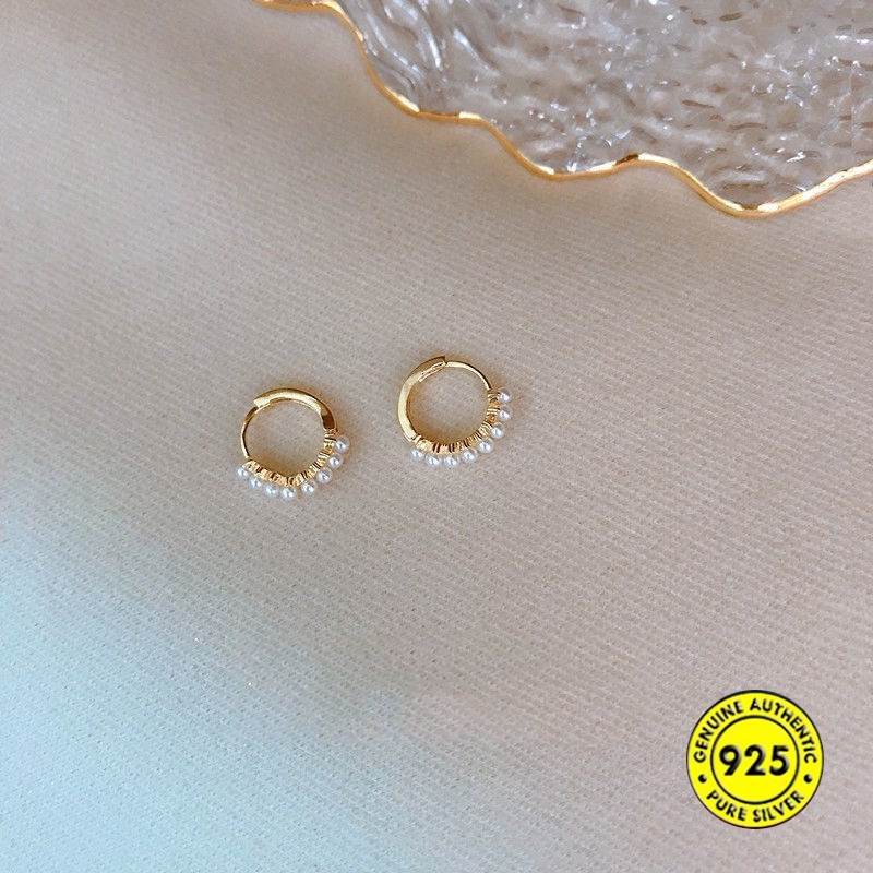 Anting Tusuk Sterling Silver 925 Dengan Mutiara Untuk Wanita