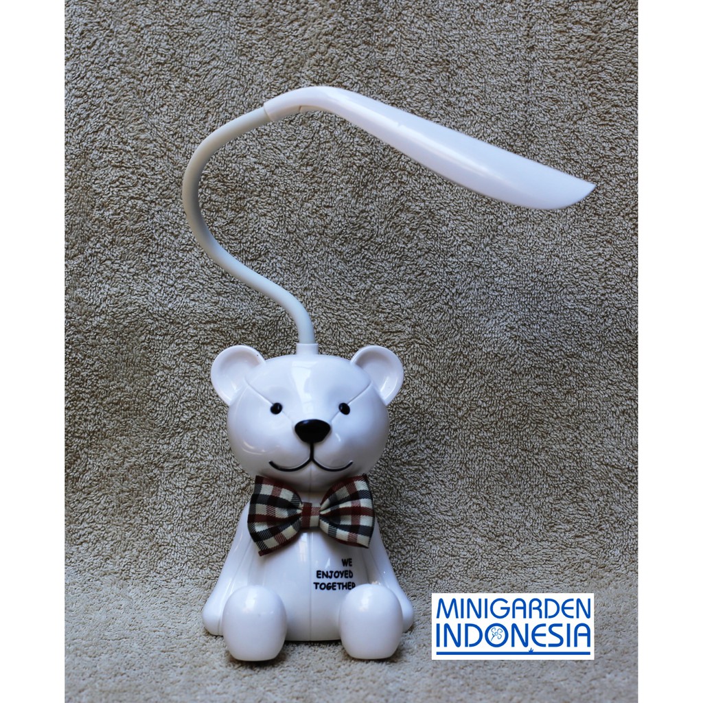 Lampu duduk untuk Meja Belajar LED Flexible Model Beruang Putih MGI KADO 083 super halus