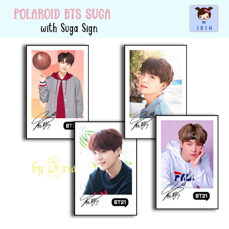 Polaroid / Photocard BTS Suga Sign Series