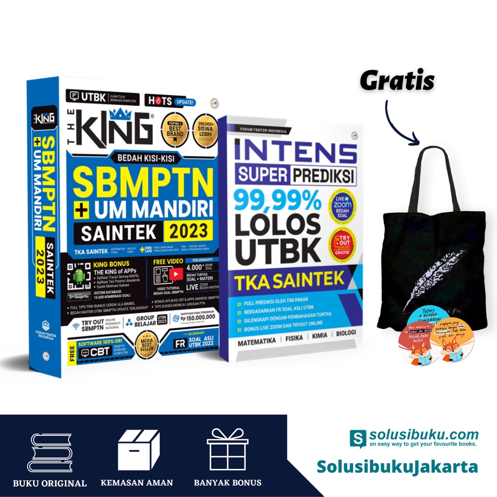 [Solusibuku Jakarta] Buku The King Bedah Kisi-Kisi SBMPTN & UM Mandiri Saintek 2023 (Forum Edukasi)