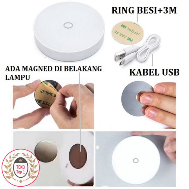 LAMPU TIDUR SENSOR GERAK LED / LAMPU LEMARI/ LAMPU TANGGA SENSOR LED/ LAMPU EMERGENCY