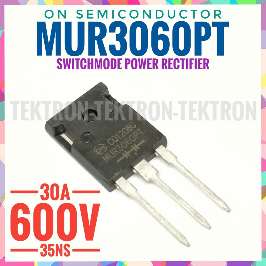 On Semiconductor MUR3060PT Ultrafast Recovery Diode MUR3060 30A 600V