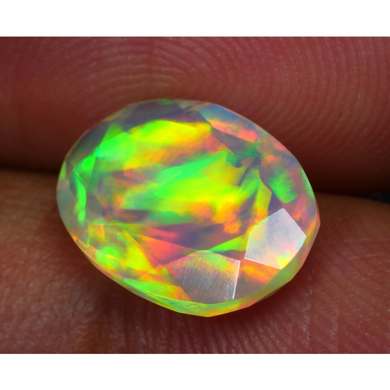 Batu Kalimaya Natural welo opal pelangi gerak bagus