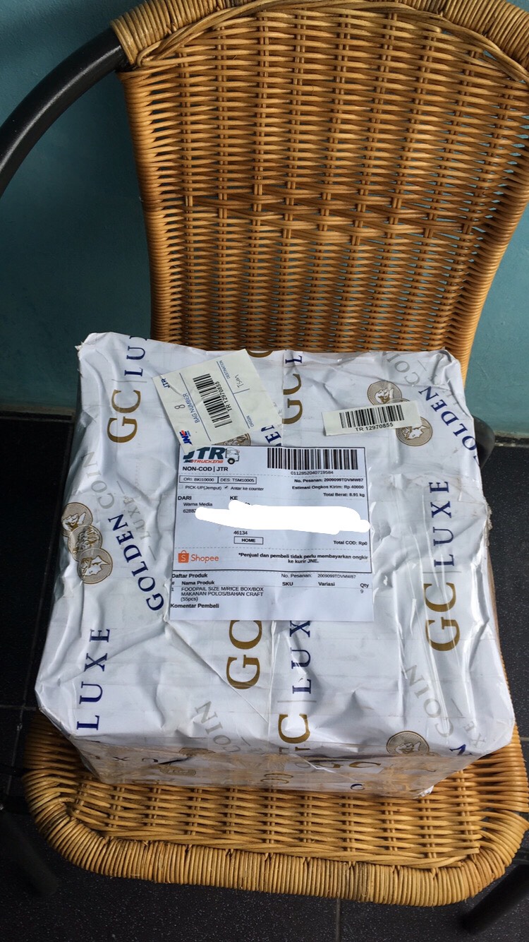 Foodpail Size M/box Bento/rice Box/rice Bowl 10oz/box Makanan Polos/bahan/kemasan Pail Craft (60pcs)