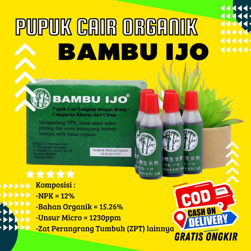Pupuk Organik Cair Bambu Ijo Pupuk Organic Pupuk Cair Organik Bambu Ijo Asli Kemasan 12ml